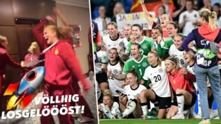 Riesengroße Freude bei den Deutschen nach dem Halbfinal-Einzug
