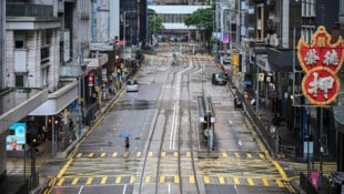 Die Millionenmetropole Hongkong gleicht einer Geisterstadt.