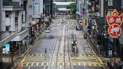 Die Millionenmetropole Hongkong gleicht einer Geisterstadt.