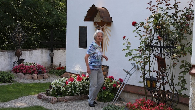 Maria Dammer leistete bis zum Schluss Gedenkarbeit und führte Pilger aus dem In- und Ausland ...