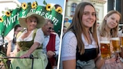 Bierige Laune: „Jazz Gitti“ und Franz Posch begleiteten den beliebten Bierkirtag in Weitra.