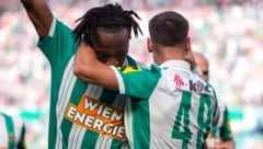 Claudy Mbuyi erzielte einen Treffer bei seinem Rapid-Debüt.