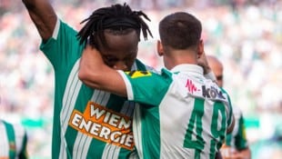 Claudy Mbuyi erzielte einen Treffer bei seinem Rapid-Debüt.