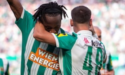 Claudy Mbuyi erzielte einen Treffer bei seinem Rapid-Debüt.