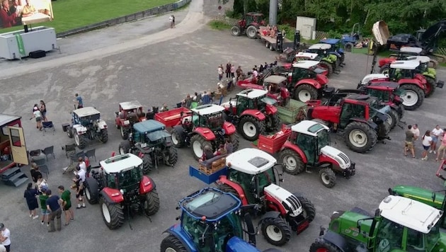 Wer keinen Traktor hat, kann Sessel oder Decke nehmen