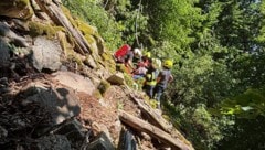 Die Linzerin war in extrem unwegsamem Gelände liegen geblieben, die Bergung extrem schwierig