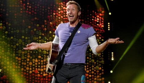 Mit Augenzwinkern ging Coldplay-Sänger Chris Martin in Boston auf die Schlagzeilen der ...
