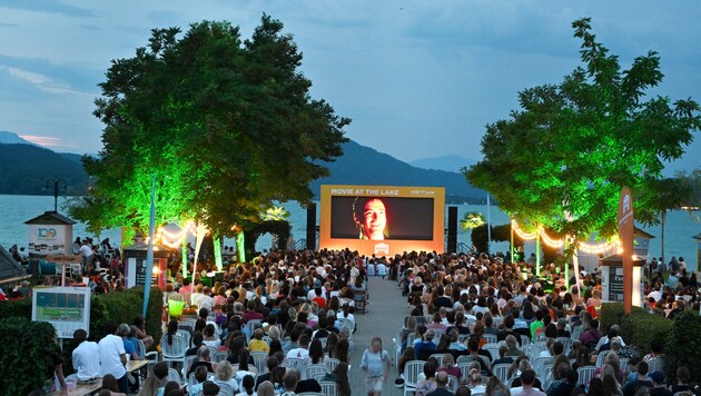 Der Ansturm im Freiluftkino war groß.