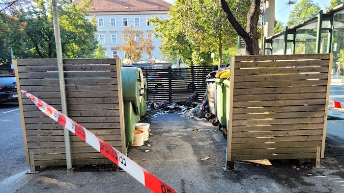 Die Müllinsel mitten am Grazer Geidorfplatz