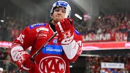 Johannes Bischofberger verabschiedet sich endgültig von den KAC-Fans.