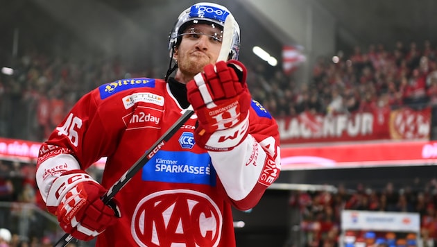 Johannes Bischofberger verabschiedet sich endgültig von den KAC-Fans.