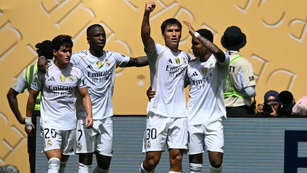 Verliert Real Madrid bald Rodrygo (ganz rechts)?
