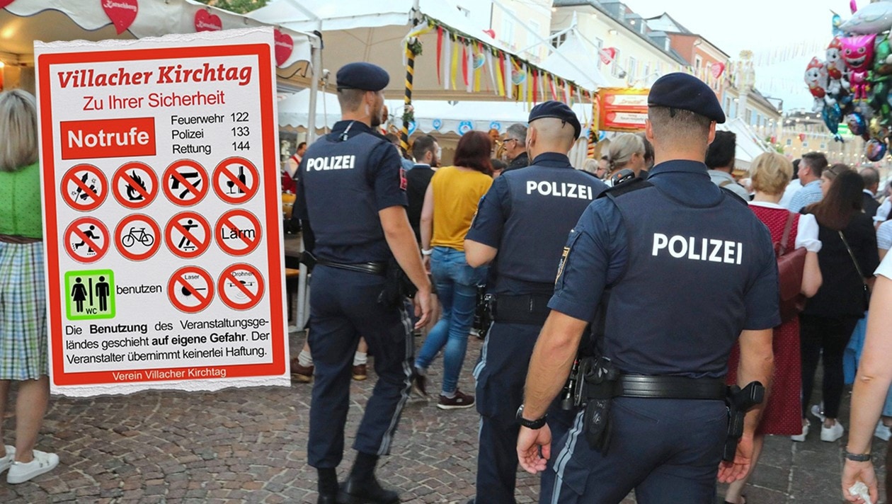 Pyrotechnik, Feuerstellen, Feuerwaffen, Reizgas, Messer, Gläser...: Einiges ist auf Festen wie ...