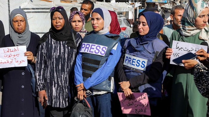 Einheimische Journalisten im Einsatz