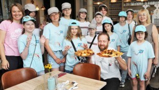 Leuchtende Kinderaugen beim Frühstückbuffet  von Hotelier Gruber