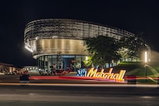 Die KTM-Motohall in Mattighofen.
