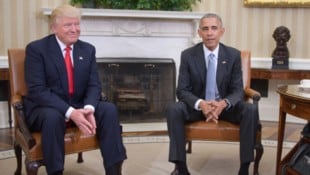 Das Bild ist echt: Obama empfing Trump nach dessen Wahlsieg 2016 im Weißen Haus.