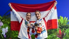 Anna-Maria (li.) und Eirini Alexandri jubeln über Gold! 