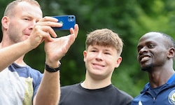 Nahm sich für die Fans Zeit: Ex-Bulle Sadio Mané.