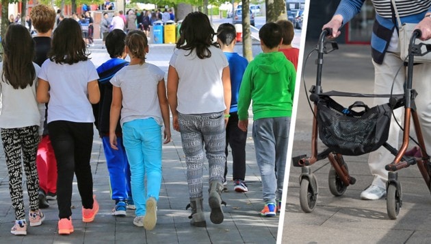 Die Volksschüler (Symbolbild) waren am Weg in einen Park in Wien-Mariahilf, als eine ...
