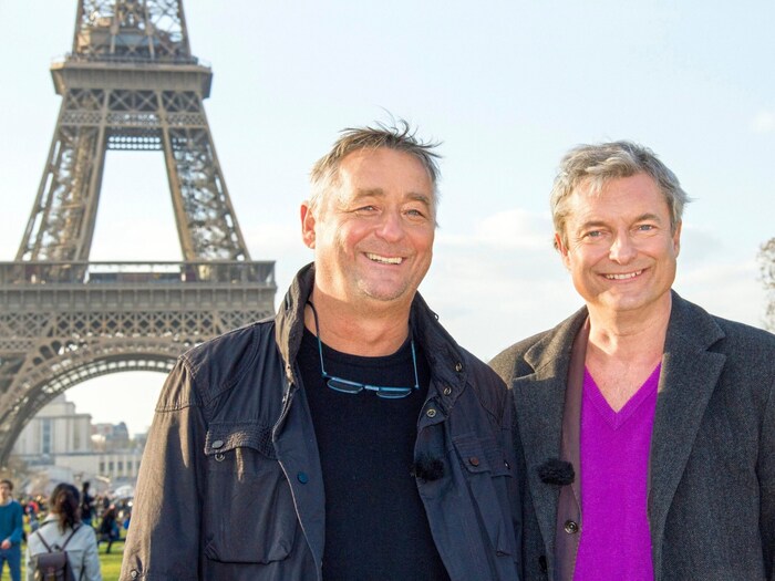 Mit seinem langjährigen Freund und Kollegen Andreas Vitásek.