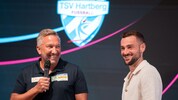 Trainer Manfred Schmid und Kapitän Jürgen Heil.