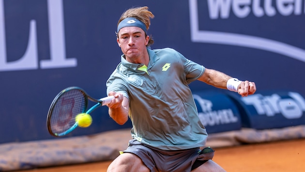 Lukas Neumayer musste sich in zwei Sätzen geschlagen geben.