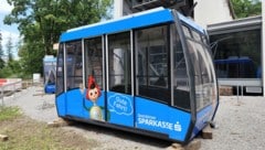 Noch stehen die Gondeln auf festem Grund.