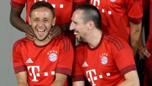 Rafinha (links) war zusammen mit Franck Ribery immer für einen Scherz zu haben. 