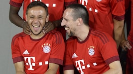 Rafinha (links) war zusammen mit Franck Ribery immer für einen Scherz zu haben. 