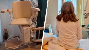 Die 78-jährige pensionierte Lehrerin musste sich nach einer Operation im Haus einen Treppenlift ...
