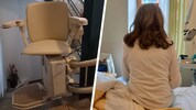 Die 78-jährige pensionierte Lehrerin musste sich nach einer Operation im Haus einen Treppenlift ...