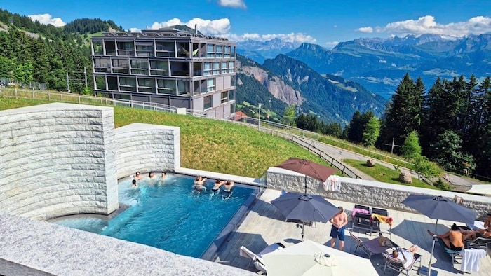 Höchstes Wellness-Spa in der Zentralschweiz: das Rigi Kaltbad (auf 1450 Metern).