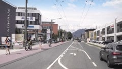 Schon seit Jahren gibt es fertige Pläne für den Radweg in der Innsbrucker Bundesstraße.