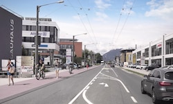 Schon seit Jahren gibt es fertige Pläne für den Radweg in der Innsbrucker Bundesstraße.