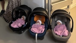 In der Slowakei sind die eineiigen Drillinge Sara, Ester und Livia auf die Welt gekommen.