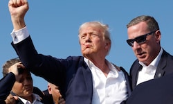 Donald Trump wenige Augenblicke nach den Schüssen
