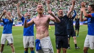 So wollen die Kicker von Klaksvik auch am Donnerstag jubeln.
