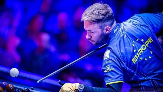 Der Kärntner Albin Ouschan ist im 9er-Ball doppelter Weltmeister, gewann das Turnier 2016 und ...