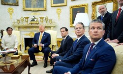 Ferdinand ‘Bongbong’ Marcos Jr., Präsident der Philippinen, bei US-Präsident Donald Trump im ...