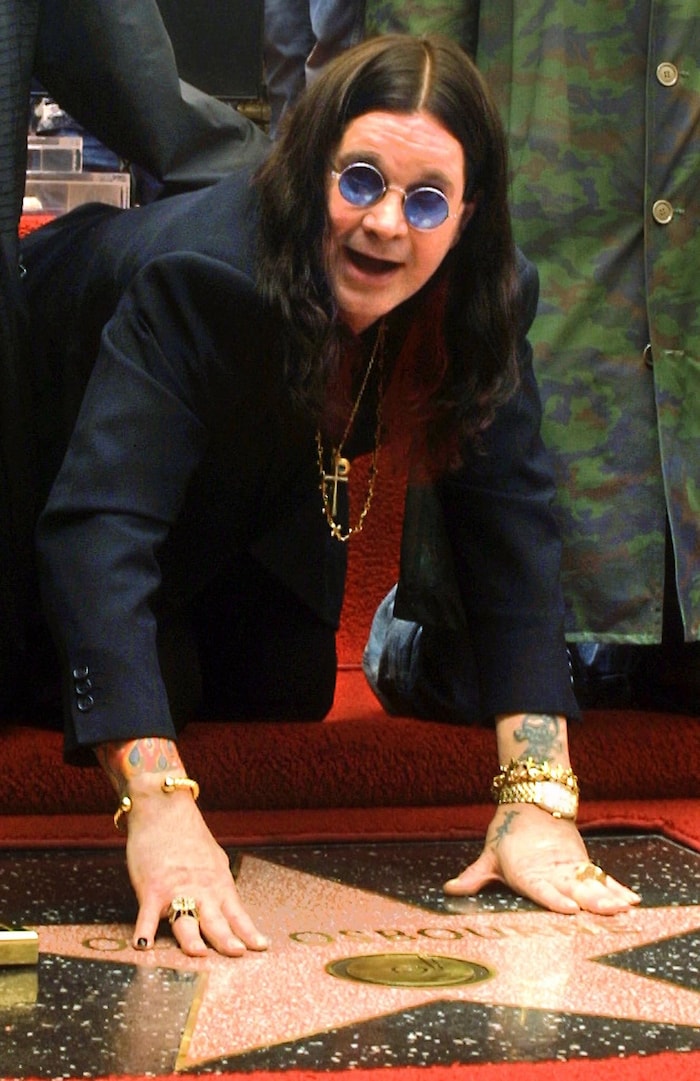 Ozzy mit seinem Stern am Walk Of Fame