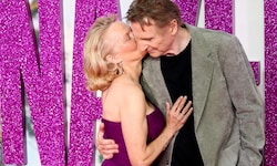 Sieht man hier das neueste Hollywood-Traumpaar? Pamela Anderson und Liam Neeson legten in London ...