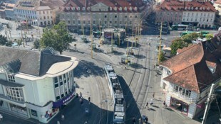Der Grazer Jakominiplatz ist ein sogenannter Hitzeplatz.