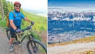 Blick auf Innsbruck und die Nordkette. 