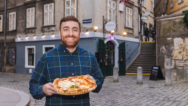 Vage Yeritsyan setzt im Little Napoli auf Pizza, Pasta und Spritz. Am Hafnersteig im 1. Bezirk ...