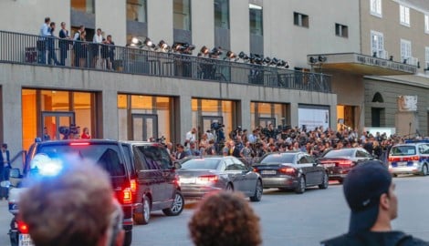 Ein wesentlicher Teil der Arbeit der Polizei bei den Festspielen ist Personenschutz. Vor allem ...