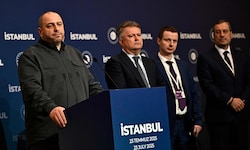 Rustem Umjerow, Leiter der ukrainischen Delegation, konnte nach der dritten Verhandlungsrunde ...