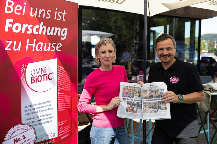 Simone Kumhofer (li.) und Jürgen Teuschler von OMNi-BiOTiC.