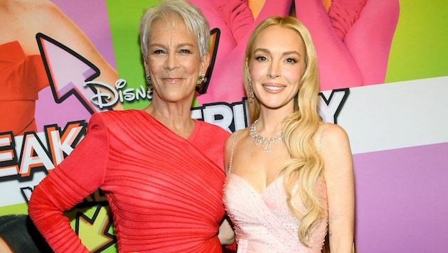 Lindsay Lohan freut sich über die Unterstützung von Jamie Lee Curtis, die auch während ihrer ...