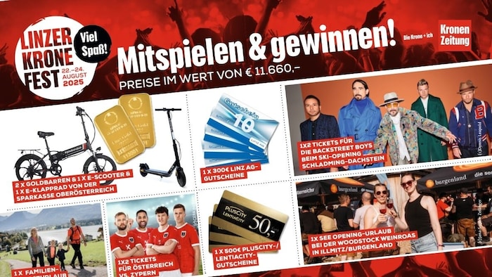 Großartige Preise warten auf alle, die beim großen Fest-Gewinnspiel teilnehmen.